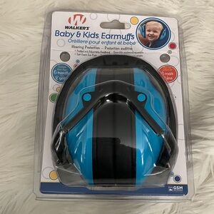 Blue and Black Kids Earmuffs